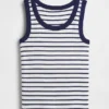 Camiseta sin mangas de punto acanalado para niños