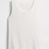 Camiseta sin mangas de punto acanalado para niños