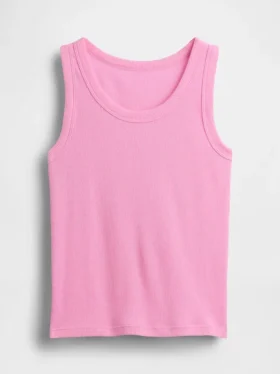 Camiseta sin mangas de punto acanalado para niños