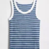 Camiseta sin mangas de punto acanalado para niños