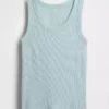 Camiseta sin mangas de punto acanalado para niños