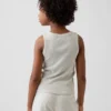 Camiseta sin mangas de punto acanalado para niños