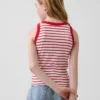 Camiseta sin mangas de punto acanalado para niños