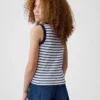 Camiseta sin mangas de punto acanalado para niños