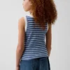 Camiseta sin mangas de punto acanalado para niños