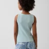 Camiseta sin mangas de punto acanalado para niños