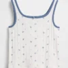 Camiseta sin mangas de punto calado para niños