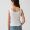 Camiseta sin mangas de punto calado para niños
