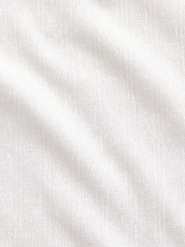 Camiseta sin mangas de punto calado para niños