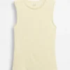 Camiseta sin mangas de punto pointelle