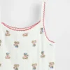 Camiseta sin mangas de punto pointelle Brannan Bear para bebés y niños