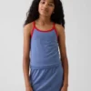 Camiseta sin mangas deportiva con espalda nadadora para niños