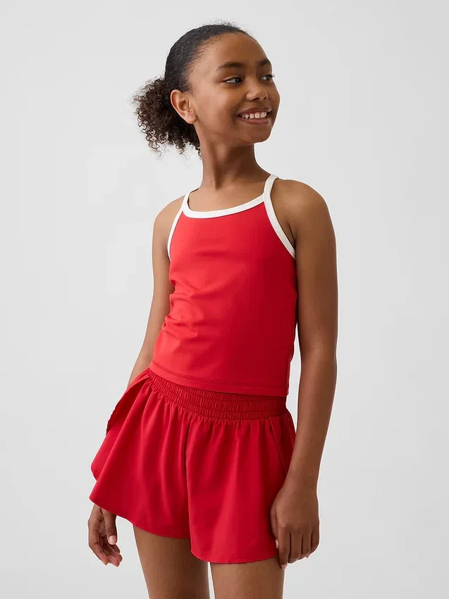 Camiseta sin mangas deportiva con espalda nadadora para niños