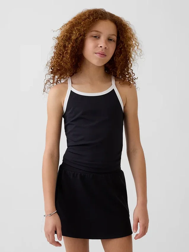 Camiseta sin mangas deportiva con espalda nadadora para niños