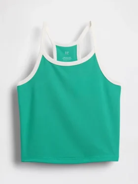 Camiseta sin mangas deportiva con espalda nadadora para niños