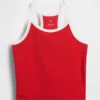 Camiseta sin mangas deportiva con espalda nadadora para niños