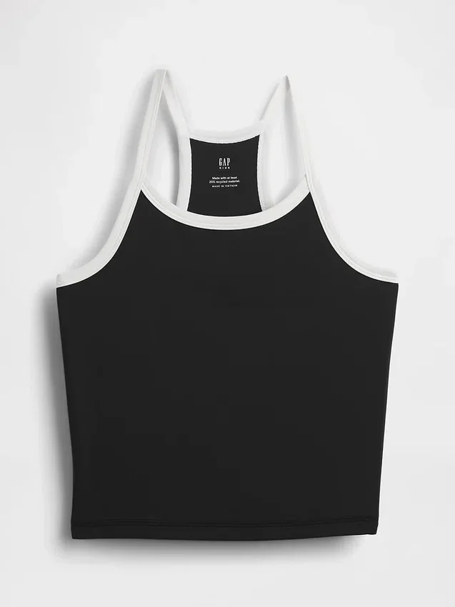 Camiseta sin mangas deportiva con espalda nadadora para niños