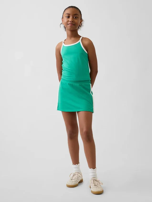 Camiseta sin mangas deportiva con espalda nadadora para niños