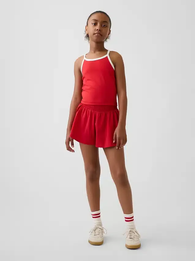 Camiseta sin mangas deportiva con espalda nadadora para niños