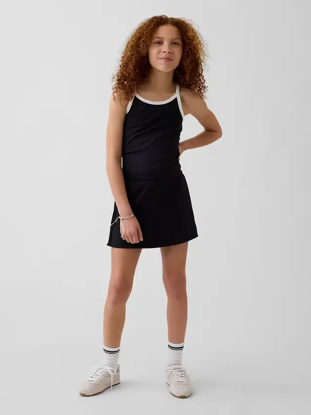 Camiseta sin mangas deportiva con espalda nadadora para niños