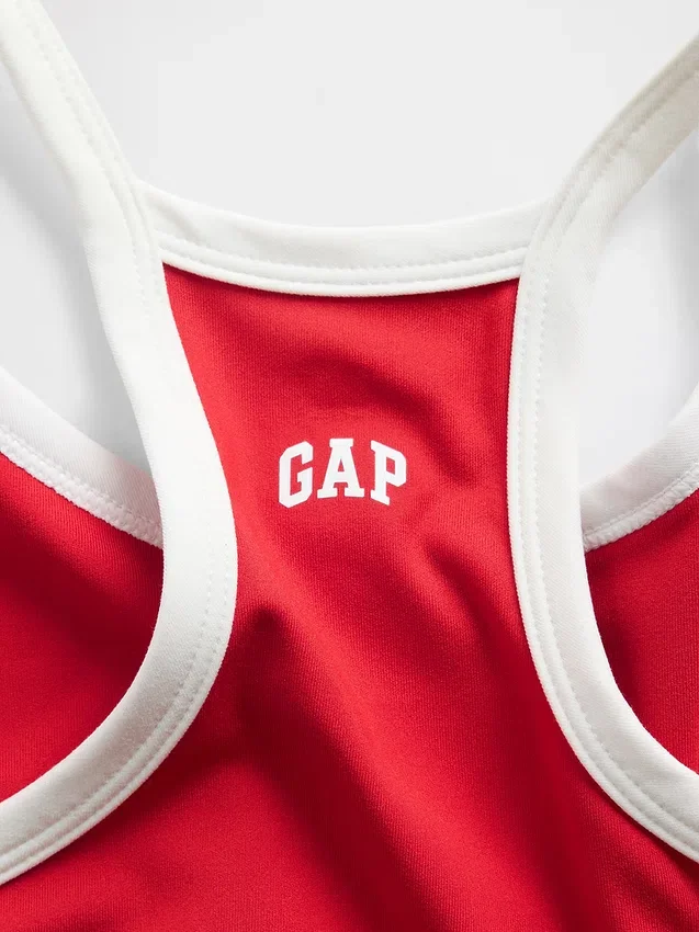 Camiseta sin mangas deportiva con espalda nadadora para niños