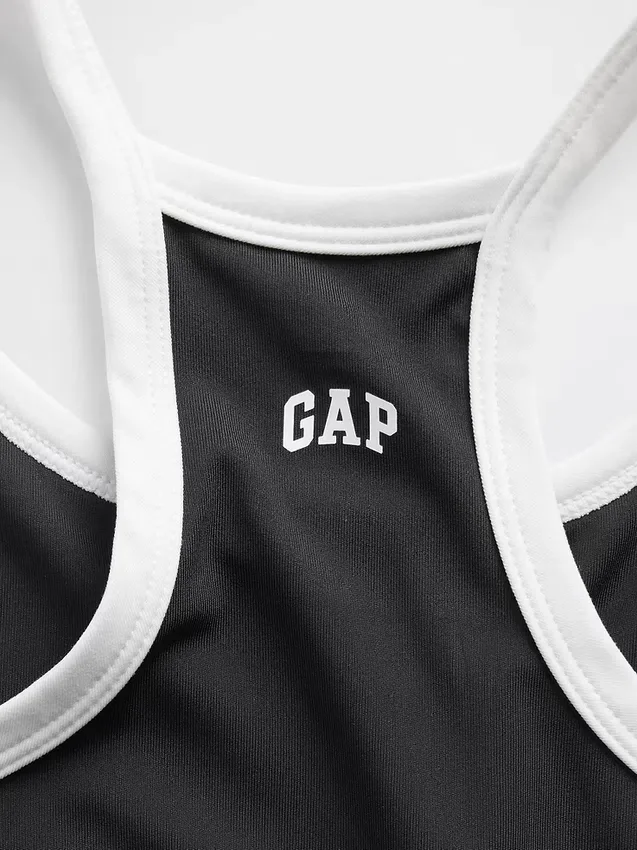 Camiseta sin mangas deportiva con espalda nadadora para niños