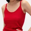 Camiseta sin mangas ligera de pijama con diseño de corazones en punto Pointelle CashSoft
