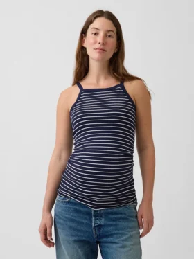 Camiseta sin mangas premamá con cuello delantal
