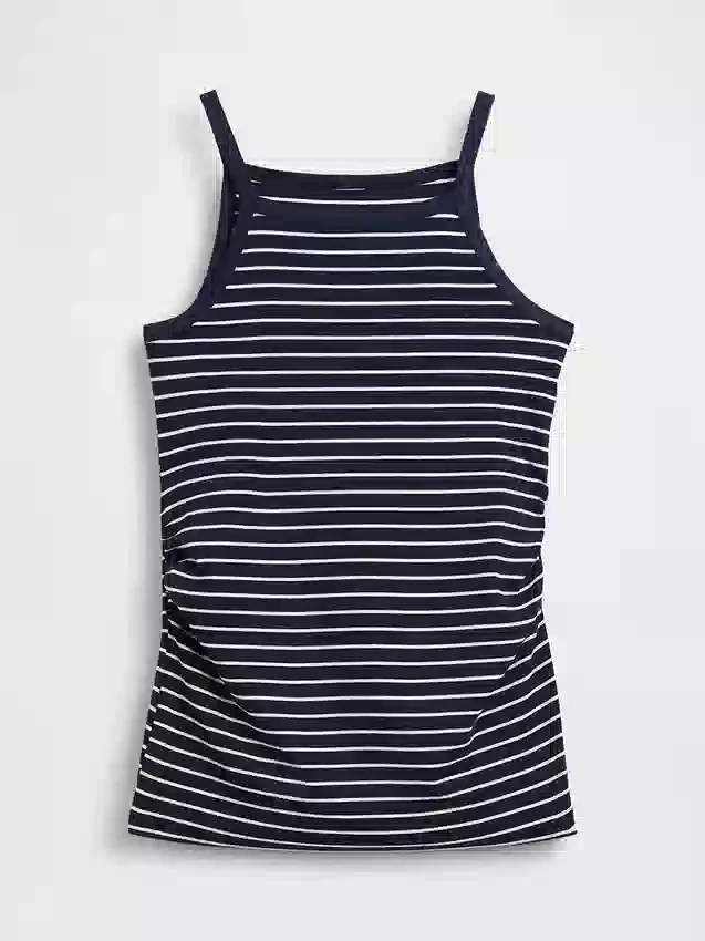 Camiseta sin mangas premamá con cuello delantal