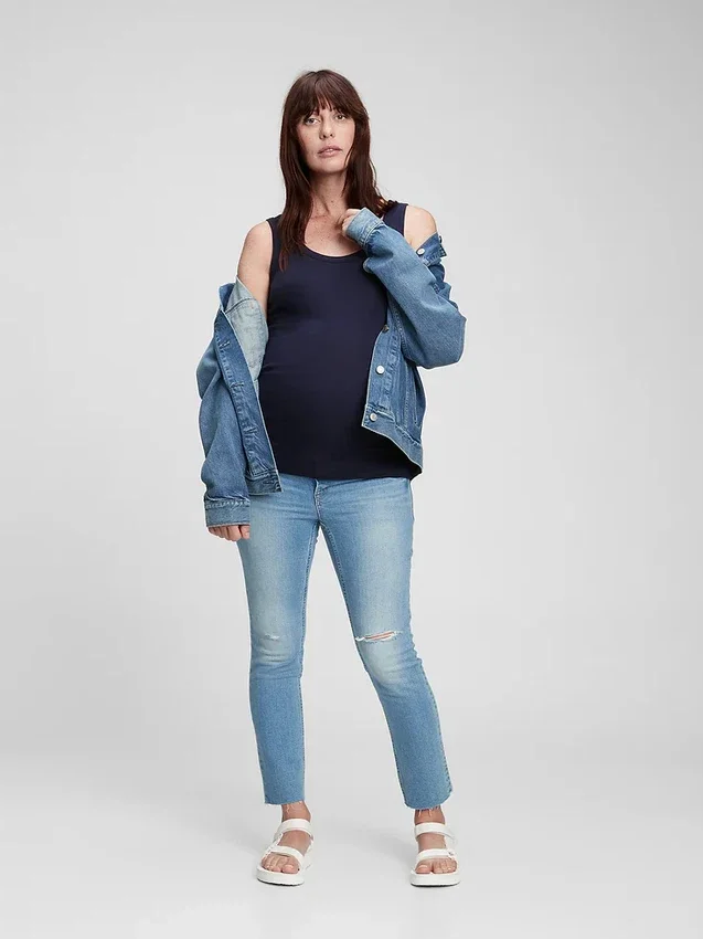 Camiseta sin mangas premamá moderna