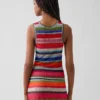 Camiseta sin mangas transparente «Happy Stripe» de Gapstudio