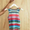 Camiseta sin mangas transparente «Happy Stripe» de Gapstudio