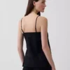 Camiseta sin tirantes de mezcla de lino