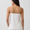 Camiseta sin tirantes de mezcla de lino