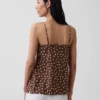 Camiseta sin tirantes de mezcla de lino