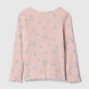 Camiseta tipo Henley de punto calado para bebés y niños pequeños