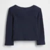 Camiseta tipo Henley de punto calado para bebés y niños pequeños