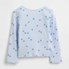 Camiseta tipo Henley de punto calado para bebés y niños pequeños