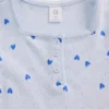 Camiseta tipo Henley de punto calado para bebés y niños pequeños
