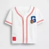 Camiseta tipo jersey de béisbol con el logotipo del oso Brannan para bebés y niños pequeños