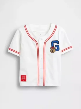 Camiseta tipo jersey de béisbol con el logotipo del oso Brannan para bebés y niños pequeños
