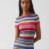 Camiseta transparente con rayas alegres de Gapstudio