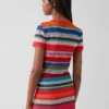 Camiseta transparente con rayas alegres de Gapstudio