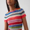 Camiseta transparente con rayas alegres de Gapstudio