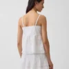 Camisola con ribete de encaje