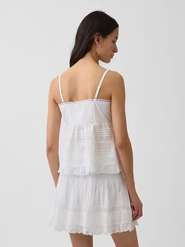 Camisola con ribete de encaje