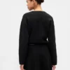 Cardigan con bolsillos de mezcla de algodón