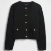 Cardigan con bolsillos de mezcla de algodón