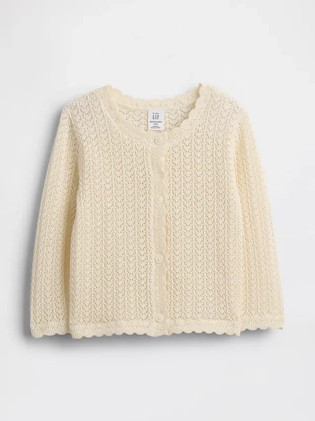 Cardigan de ganchillo para bebé