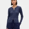 Cardigan de pijama con tejido tipo waffle